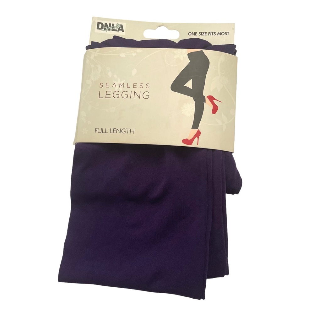 NWT Women’s Purple Seamless Full-Length Leggings - One Size Fits Most